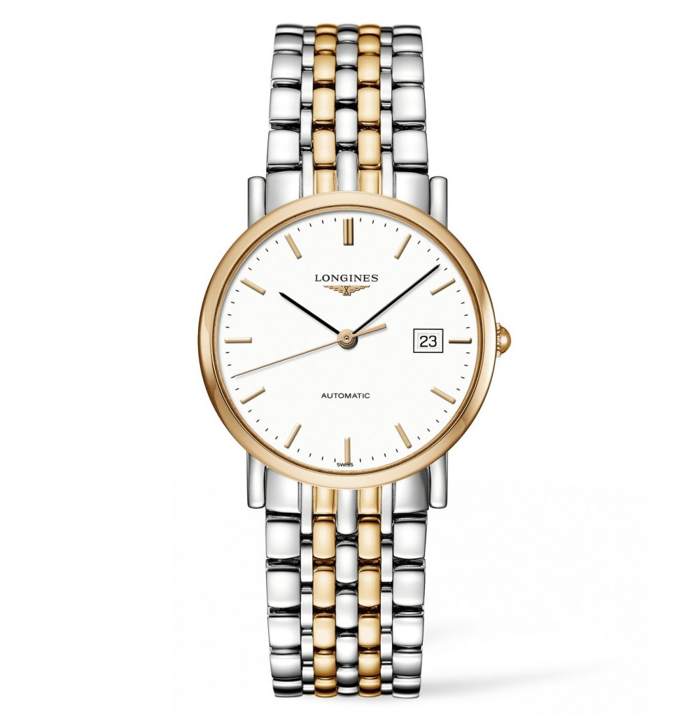 Steel And Golden Longines Elegant Fake Watches