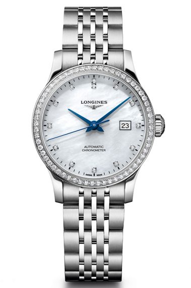 UK Elegant And Luxury Longines Record Fake Watches With Diamond Bezels For Hot Sale