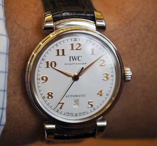 UK IWC Da Vinci Imitation Watches With Bright Black Leather Straps For Cheap Recommendation