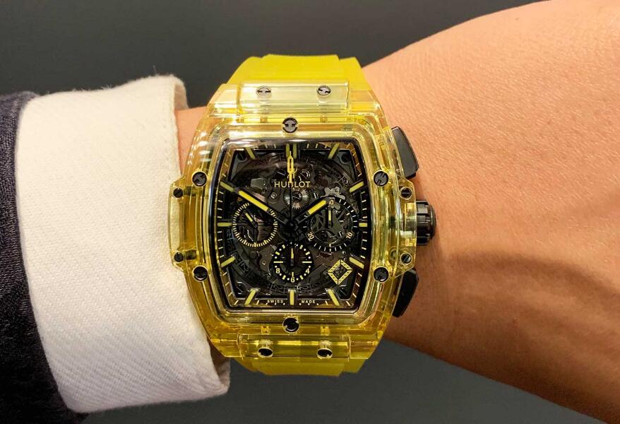 Distinctive Replica Hublot Spirit Of Big Bang Yellow Sapphire Watches Online Show Special Luster