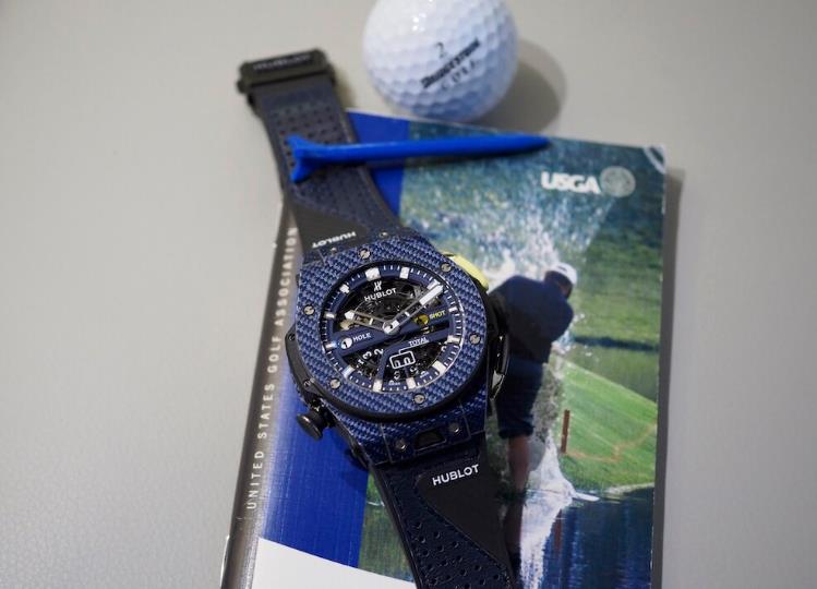 Insider: Swiss Made Fake Hublot Big Bang Unico Golf Blue UK. Keeping Track of Your Golfing Score has Never Been this Easy.