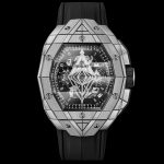 The UK AAA Replica Hublot Spirit of Big Bang Sang Bleu evokes a sense of occult hedonism (in a good way)