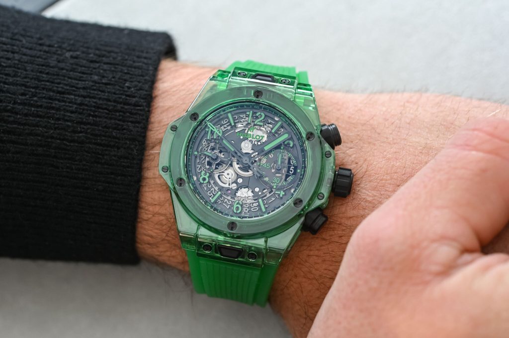 The New UK 1:1 Replica Hublot Big Bang Unico Saxem Green